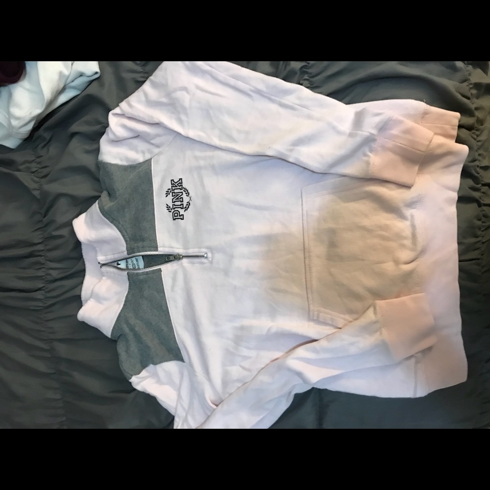VS pink half zip up